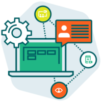 Illustration de la troisième phase d'implantation Lära implantation et configuration