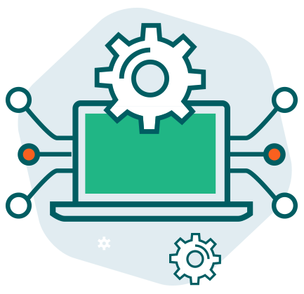Illustration de l'interconnexion de la plateforme Lära avec d'autres logiciels.